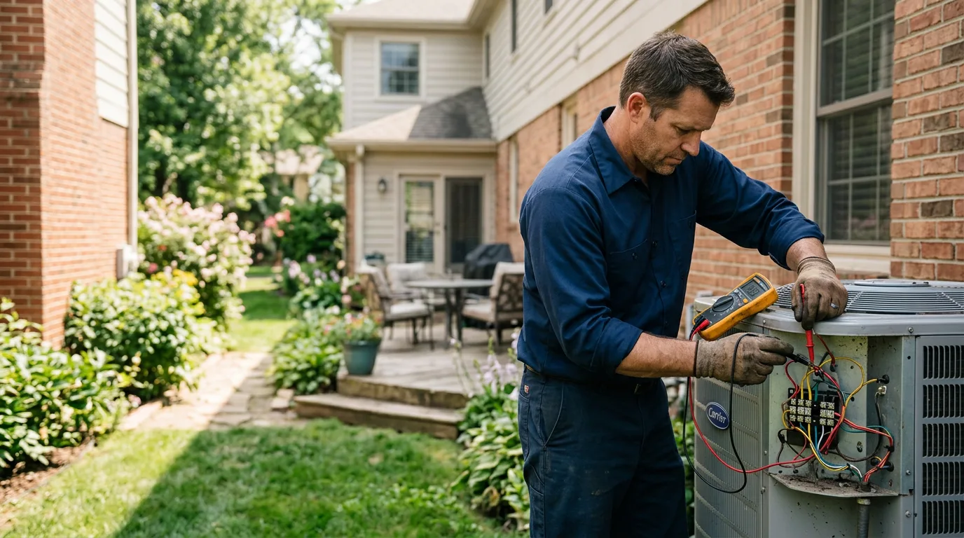HVAC technician working near Holliston, MA
